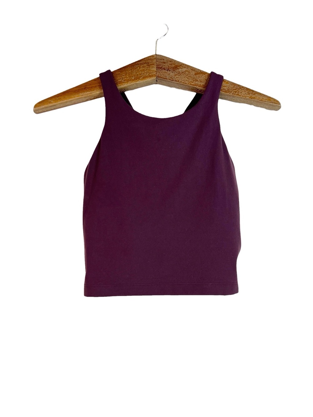 Athleta Purpose Crop Bra Purple Size XS (A-C) Athleisure Activewear Gym Yoga